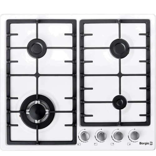 Варочная поверхность газовая Borgio 6942-15 FFD (White Enamelled)