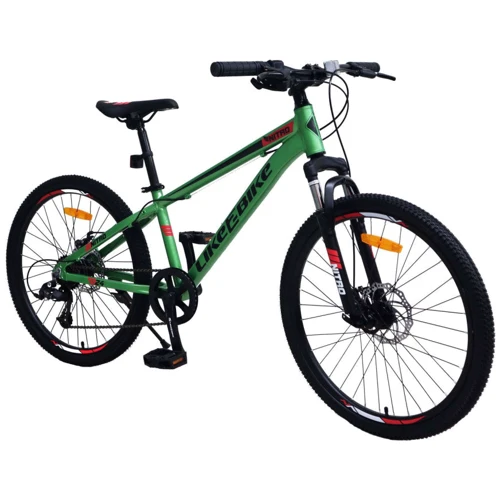 Велосипед подростковый 2-х колёсный 24" A212408 (RL7T) LIKE2BIKE Nitro, зелёный матовый: Диаметр колес, дюймов 24