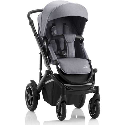 Прогулочная коляска BRITAX-ROMER SMILE III Space Black / Brown Handle: Количество блоков 1