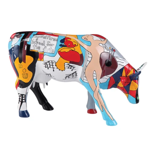 Коллекционная статуэтка корова Cow Parade Picowso's School for the Art, Size L (46755) фото 2