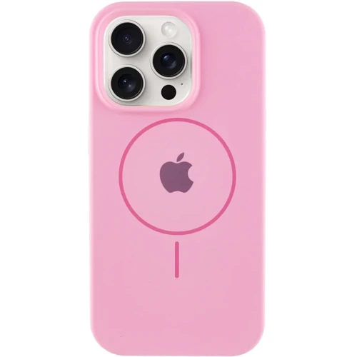 Чехол для iPhone Mobile Case Silicone Full Protective with MagSafe Light Pink for iPhone 15 Plus