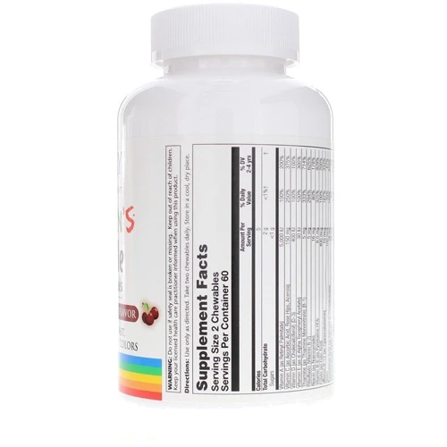 Solaray Childrens Chewable Vitamins and Minerals, Natural Black Cherry Flavor, 60 Chewables (SOR-04796): Тип мультивітаміни