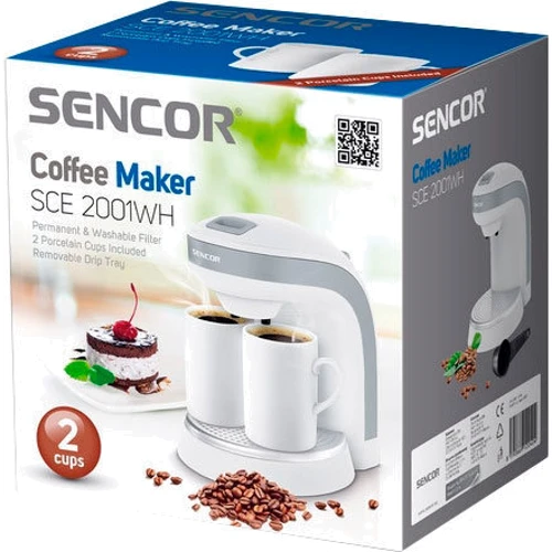 Кофеварка Sencor SCE 2001WH: Мощность, Вт 350