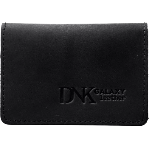 Мужская обложка для ID-паспорта DNK Leather черная (DNK-mini-oknoH-colJ): Формат кошелька Горизонтальный