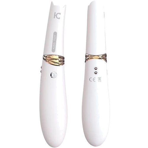 Вакуумный стимулятор с вибрацией KisToy Miss CC White