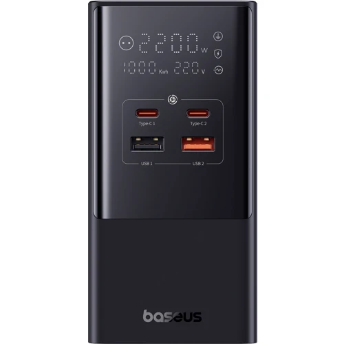 Зарядний пристрій Baseus Wall Charger AC+2xUSB+2xUSB-C GaN PowerCombo Power Strip 100W Black (E00023609113-00): Сила струму 2.4а і більш