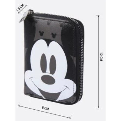 Жіночий гаманець Cerda Disney - Mickey Mouse Business Polyester Card Holder чорний (2600001577): Тип Кошельки