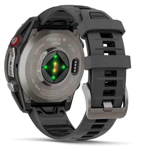 Смарт-часы Garmin Fenix 8 Pro AMOLED 47mm Sapphire Titanium with Graphite/Black Silicone Band (010-03198-11)