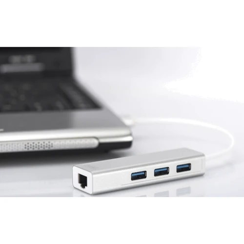 Адаптер Digitus Adapter USB 3.0 to 3xUSB 3.0+Ethernet HUB (DA-70250-1) фото 4
