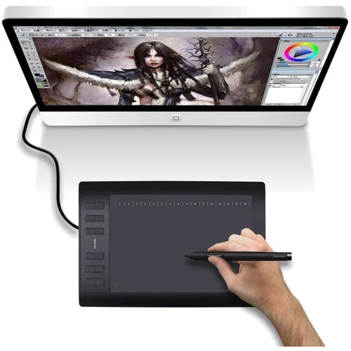 Графічний планшет Huion New 1060 Plus + рукавичка: Робоча поверхня 254х158.75 мм