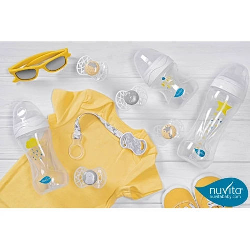 Пляшечка Nuvita для годування Mimic Collection 250 мл 3+ антиколікова біла (NV6031BIANCO) фото 8