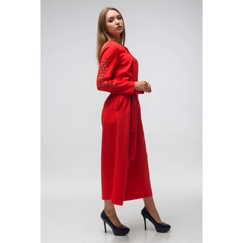 Комбинезон FLFashion Грифон ТКГ 2712 XL красный: Вид Комбинезоны