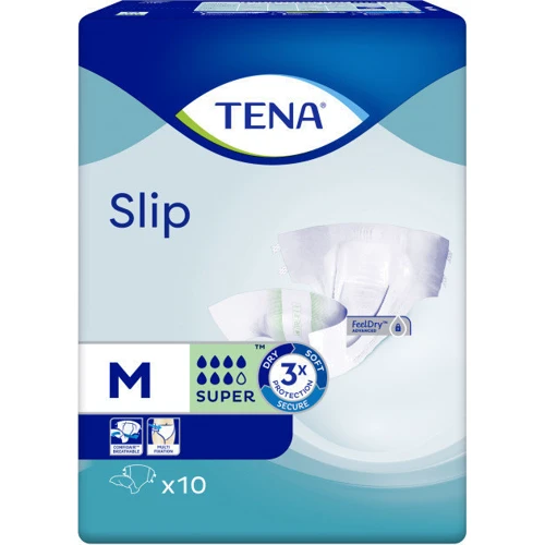 Tena Slip Super Medium Підгузки для дорослих 10 шт.: Кількість в упаковці, шт 10