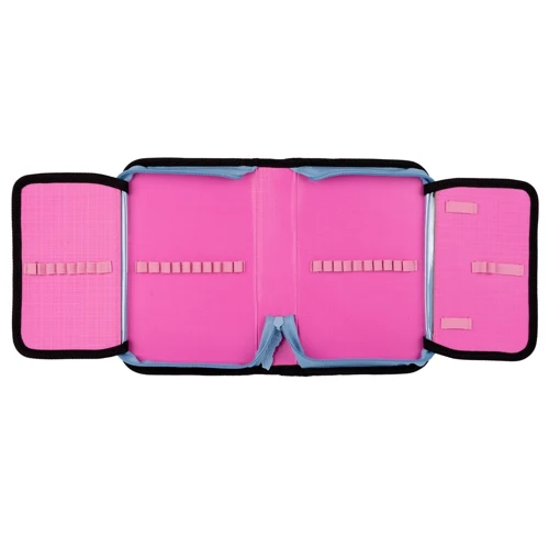 Пенал твердий 1Вересня одинарний із двома клапанами HP-04 Pink and Blue (533456): Матеріал Полиэстер