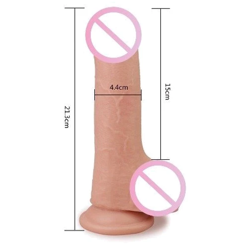 Фаллоимитатор LoveToy Skinlike Soft Dong 7.5"