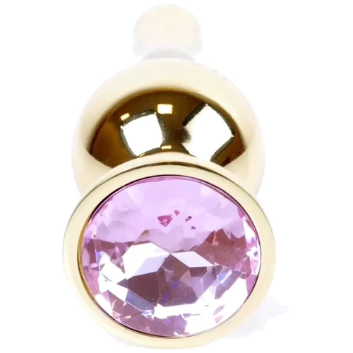 Анальная пробка с кристаллом BOSS of TOYS Boss Series - Jewellery Gold BUTT PLUG Rose, BS6400063