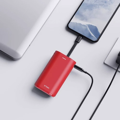 Внешний аккумулятор iWALK Power Bank Link Me 9000mAh Lightning Red (DBL10000L): Кабели/переходники для смартфонов в комплекте Нет