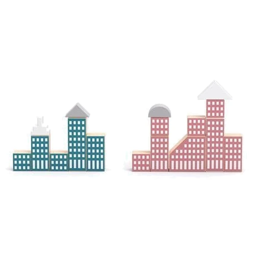 Деревянный конструктор Viga Toys PolarB Город 56 эл (44040) фото 3
