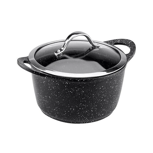 Каструля Vinzer Premium Granite Induction, 20см, 3.1л з кришкою (89451)