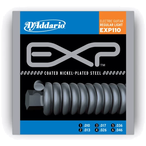 Струна для гитар Струны D`ADDARIO EXP110 EXP COATED REGULAR LIGHT (10-46): В комплекте Набор из 6 струн