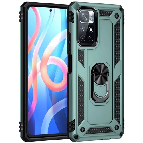 Чехол для телефонов BeCover Military Dark Green for Xiaomi Poco M4 Pro 5G (707123): Материал TPU (термополиуретан) и пластик