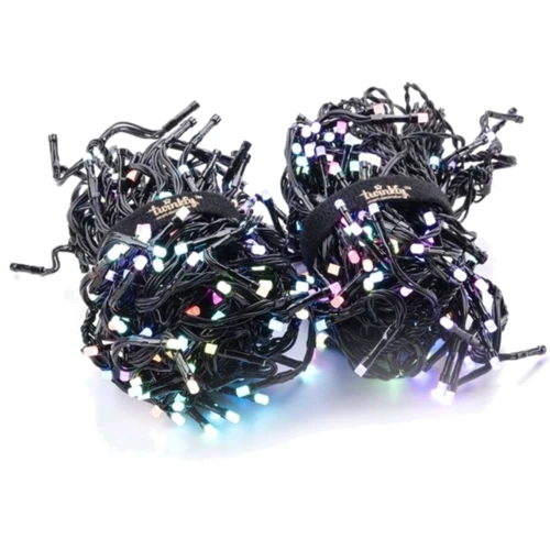 Гирлянда Smart LED Twinkly Cluster RGB 400 Gen II IP44 длина 6м кабель черный: Количество ламп 400