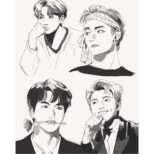 Картина по номерам Art Craft BTS. Fan Art 40х50 см (10278-AC)