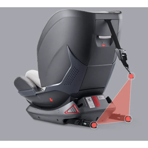 Автокрісло Xioami QBORN Safety Seat QQ666 (Gray): Кріплення Isofix є