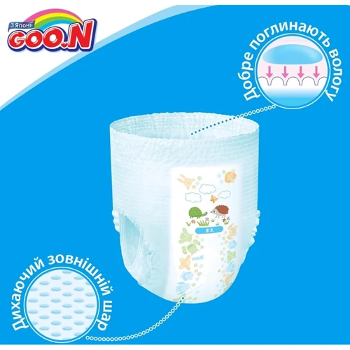 Трусики-подгузники GOO.N для девочек 13-25 кг, BigBig (XXL), 28 шт: Размер подгузника 7 (XXL)