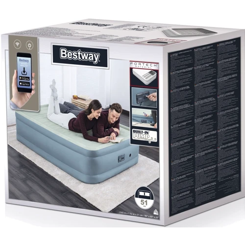 Надувний матрац Матрац велюр Bestway 69058: Колір бежевий