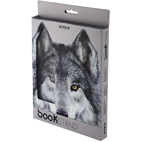Подставка для книг Kite Wolf металлическая 20х26 см (K24-390-2) фото 2