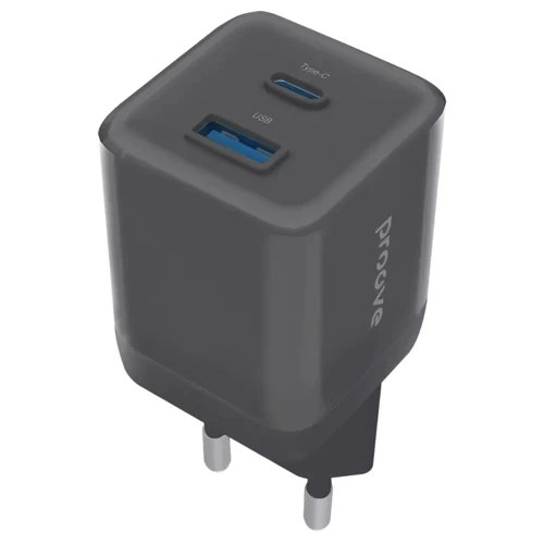Зарядное устройство Proove Wall Charger USB+USB-C Pure GaN Plus 30W Black (WCPU30111201)