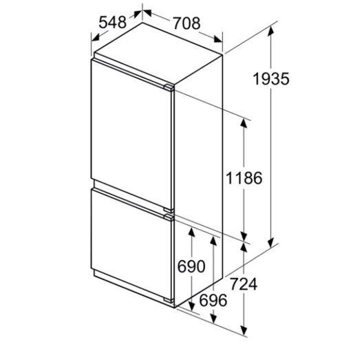 Встраиваемый холодильник Bosch KBN96ADD0