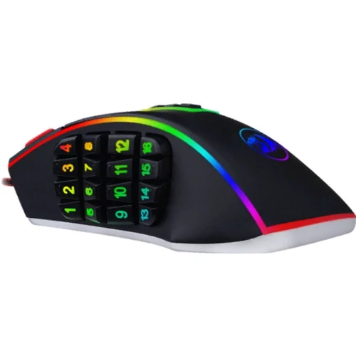 Мышь Redragon Legend Chroma RGB IR USB Black (78345): Длина кабеля 1.8 м