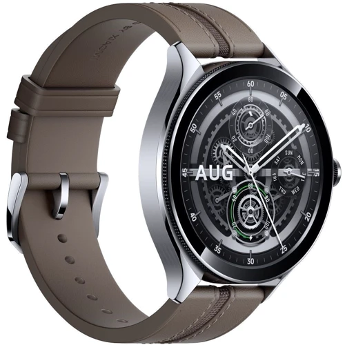 Смарт-часы Xiaomi Watch 2 Pro Silver Case with Brown Leather Strap (Global): Материал корпуса нержавеющая сталь