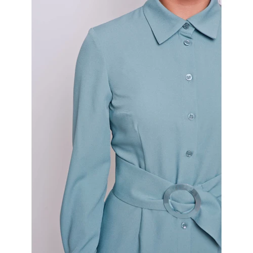 Сукня Petite by GrandUA Таля PETITE 40 блакитне повсякденне до середини стегна: Довжина рукава Довгий