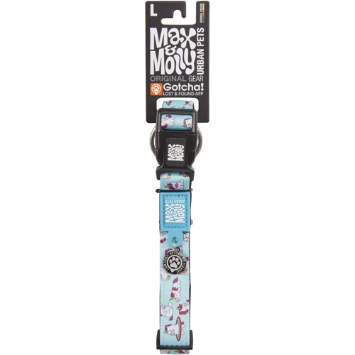 Нашийник Max & Molly Urban Pets Smart ID Collar - Unicorn/M з принтом Єдиноріг (4894512023079): Колір рисунок