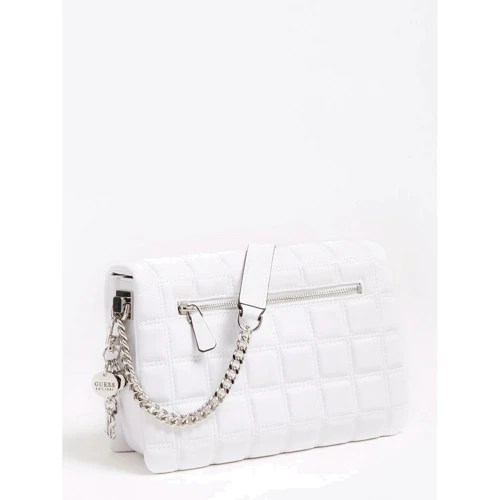Жіноча сумка через плече Guess Kamina Flap біла (HWVY8111200-WHI): Стать жіночий
