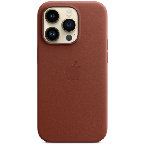 Чохол для iPhone Apple for iPhone 14 Pro Leather Case with MagSafe Umber (MPPK3) : Колір коричневый