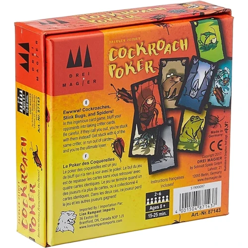 Настільна гра YellowBox Тараканий покер (Cockroach Poker) (1000286): Виробник YELLOWBOX
