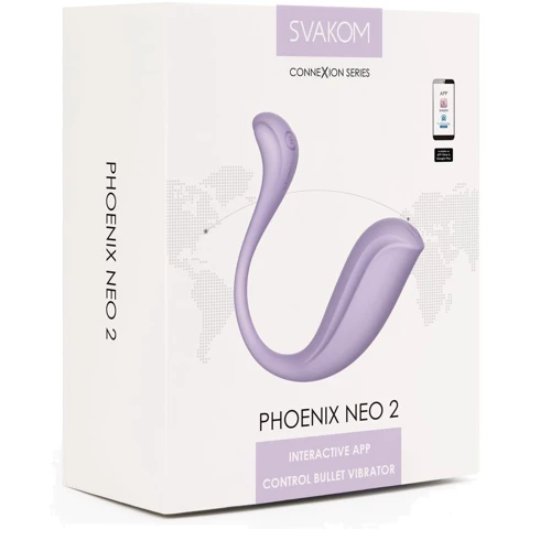 Интерактивное виброяйцо Svakom Phoenix Neo 2 Pastel Lilac (обновленная модель)