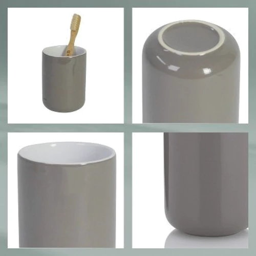 Стакан для зубных щеток KELA Isabella кашемирово-коричневый 10х7.5 см (20505)