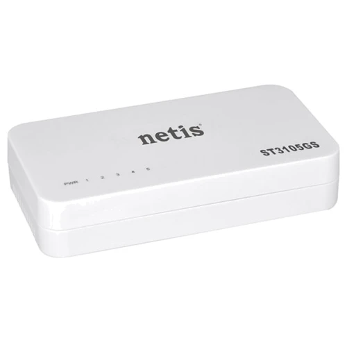 Мережевий комутатор Netis Systems ST3105GS: Порти тільки Gigabit Ethernet (10/100/1000)