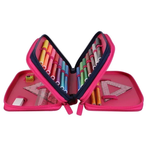 Пенал с наполнением 31 предмет Herlitz Triple Cubes Pink Кубики розовые (50021062): Год выпуска коллекции 2019