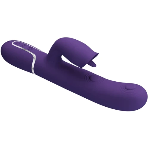 Пульсатор с клиторальным стимулятором LYBAILE Pretty Love Gigi Dark Purple (BW-500035-2)