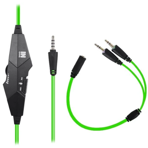 Навушники Gemix N1 Black/Green: Додатково регулятор громкости