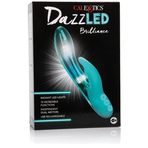 CalExotics DazzLED Brilliance - вибратор кролик с led подсветкой, 12.75x3.25 см