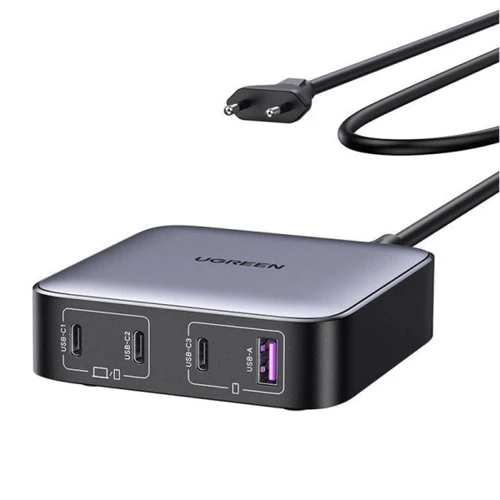 Зарядное устройство Ugreen Wall Charger 3хUSB-C+USB CD328 GaN 100W Nexode Series Black (90928): Особенности Быстрая зарядка, Power Delivery (PD), USB-C
