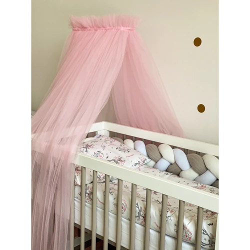 Балдахин Twins Air розовый (1010-TA-08): Размер для кроваток 120x60см