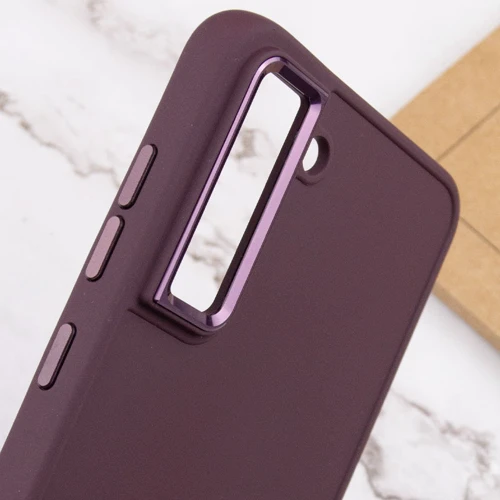 Чехол для телефонов TPU Case Bonbon Metal Style Plum for Samsung S916 Galaxy S23+: Цвет бордовый